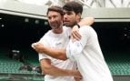 Carlos Alcaraz y Juan Carlos Ferrero. (Getty Images)