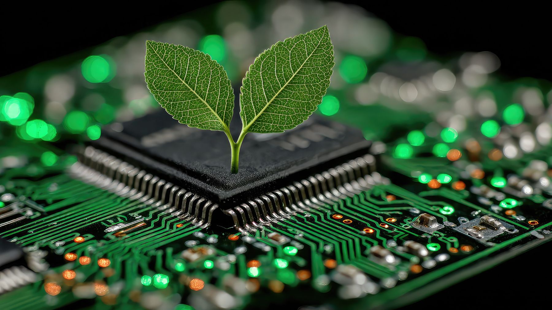 La innovación tecnológica que promueven las empresas es clave para alcanzar un futuro sostenible. Generado por IA.