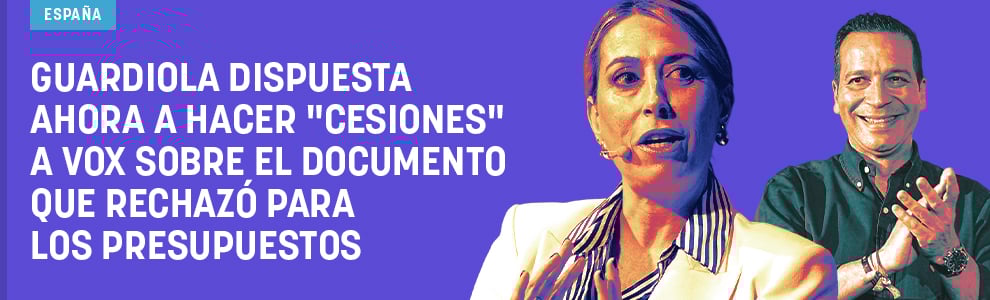 Guardiola dispuesta ahora a hacer cesiones a Vox sobre el documento que rechazó para los Presupuestos