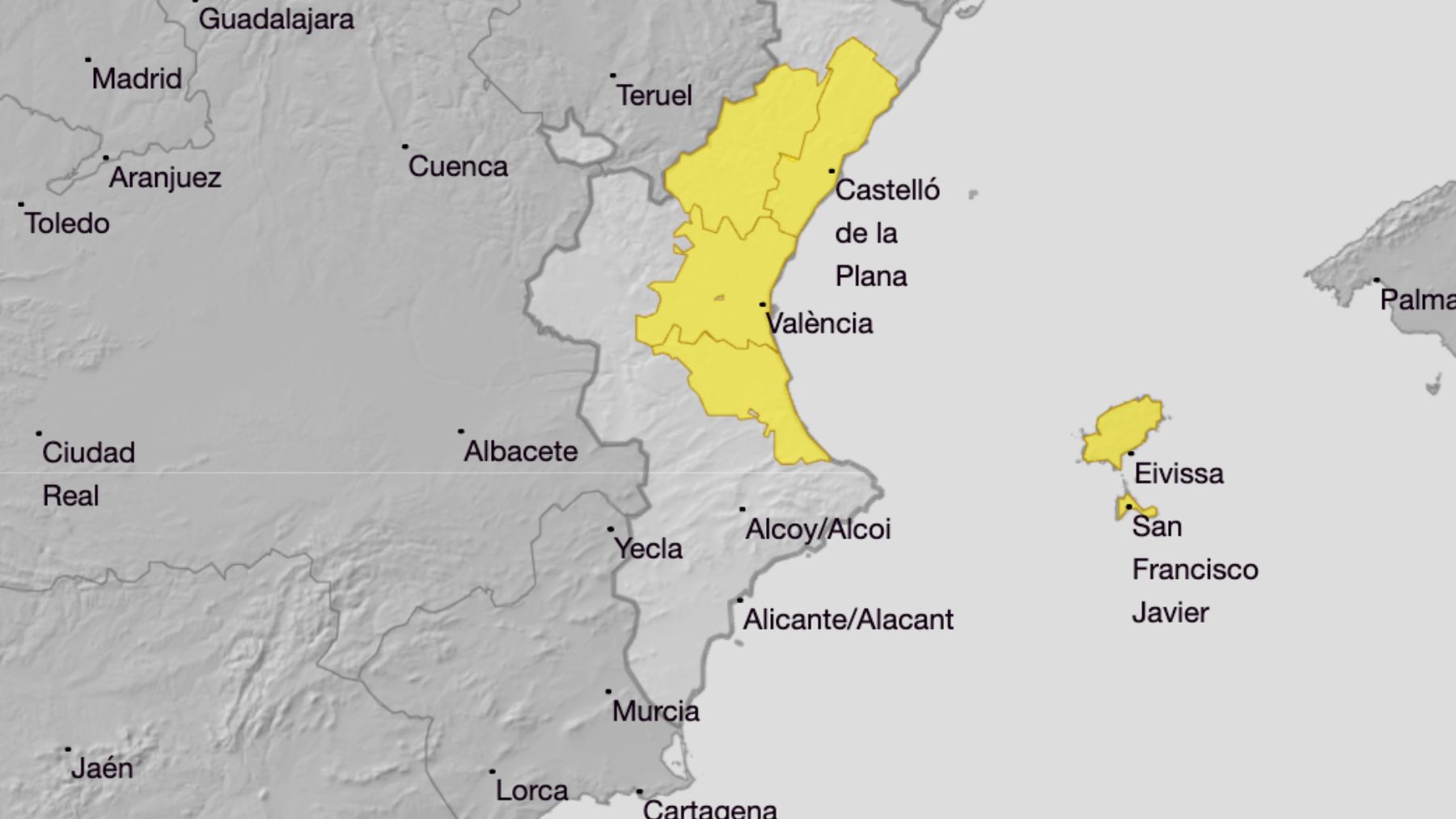 La AEMET avisa: alerta por lluvias en la zona cero de la DANA y sobre la posibilidad de nieve