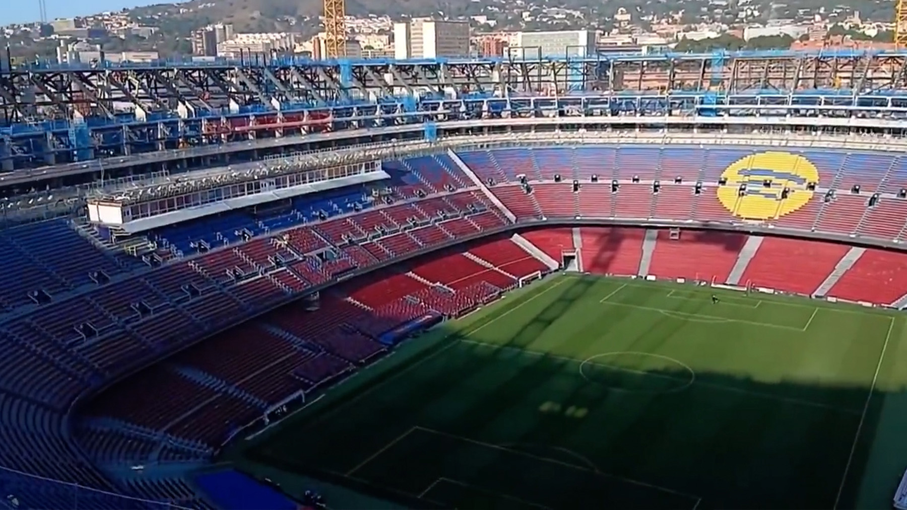 Impresiona: así se ve el Camp Nou desde la butaca más alta del estadio