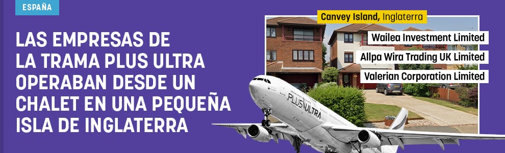 Las empresas de la trama Plus Ultra operaban desde un chalet en una pequeña isla de Inglaterra