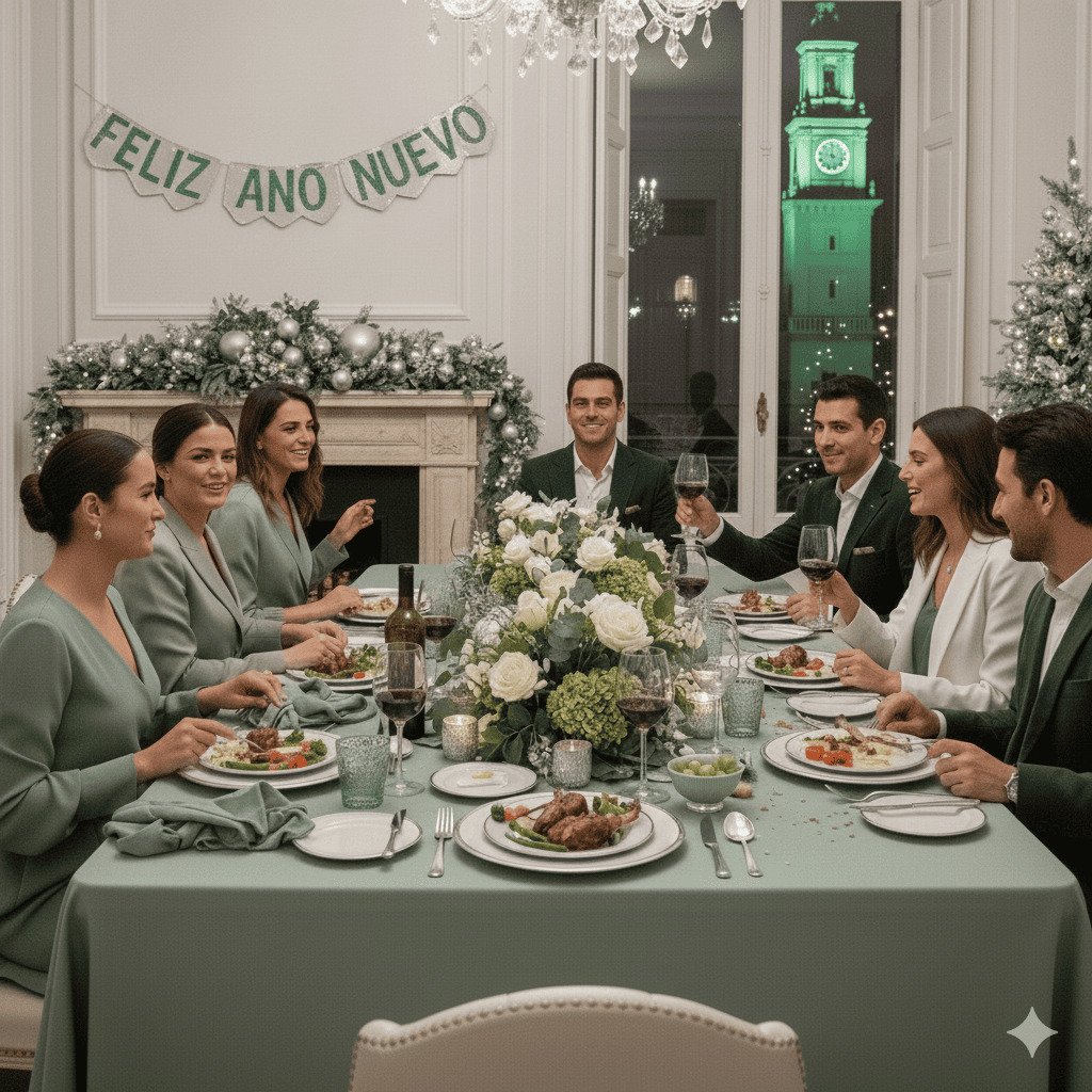 El color de cocina que triunfará para entrar en 2026: olvídate del blanco y el dorado en Año Nuevo