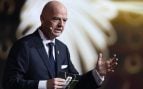 Gianni Infantino, presidente de FIFA, durante el sorteo del Mundial 2026.