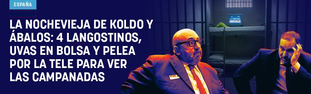 La Nochevieja de Koldo y Ábalos: 4 langostinos, uvas en bolsa y pelea por la tele para ver las Campanadas