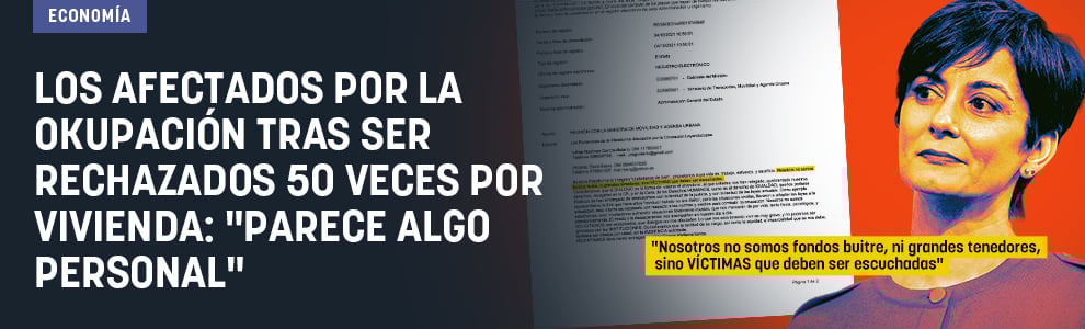 Los afectados por la okupación tras ser rechazados 50 veces por Vivienda: Parece algo personal