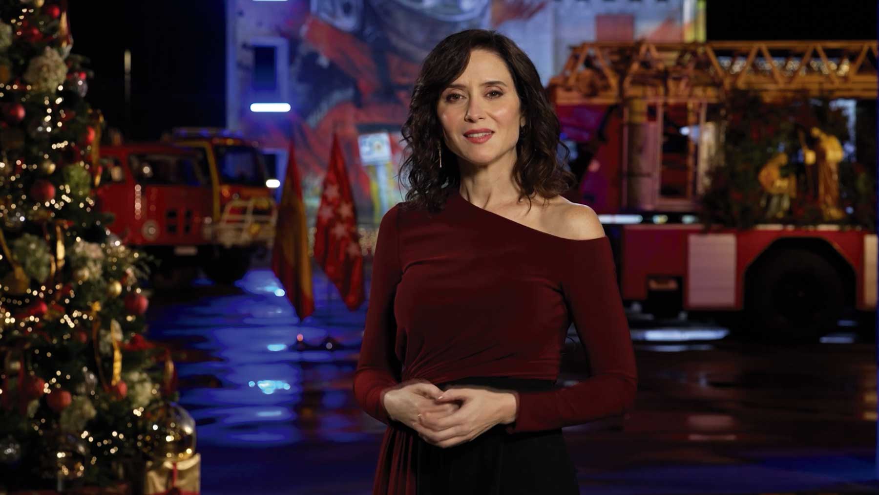 Ayuso reivindica Madrid por poner freno a los totalitarios como Sánchez en su mensaje de Fin de Año