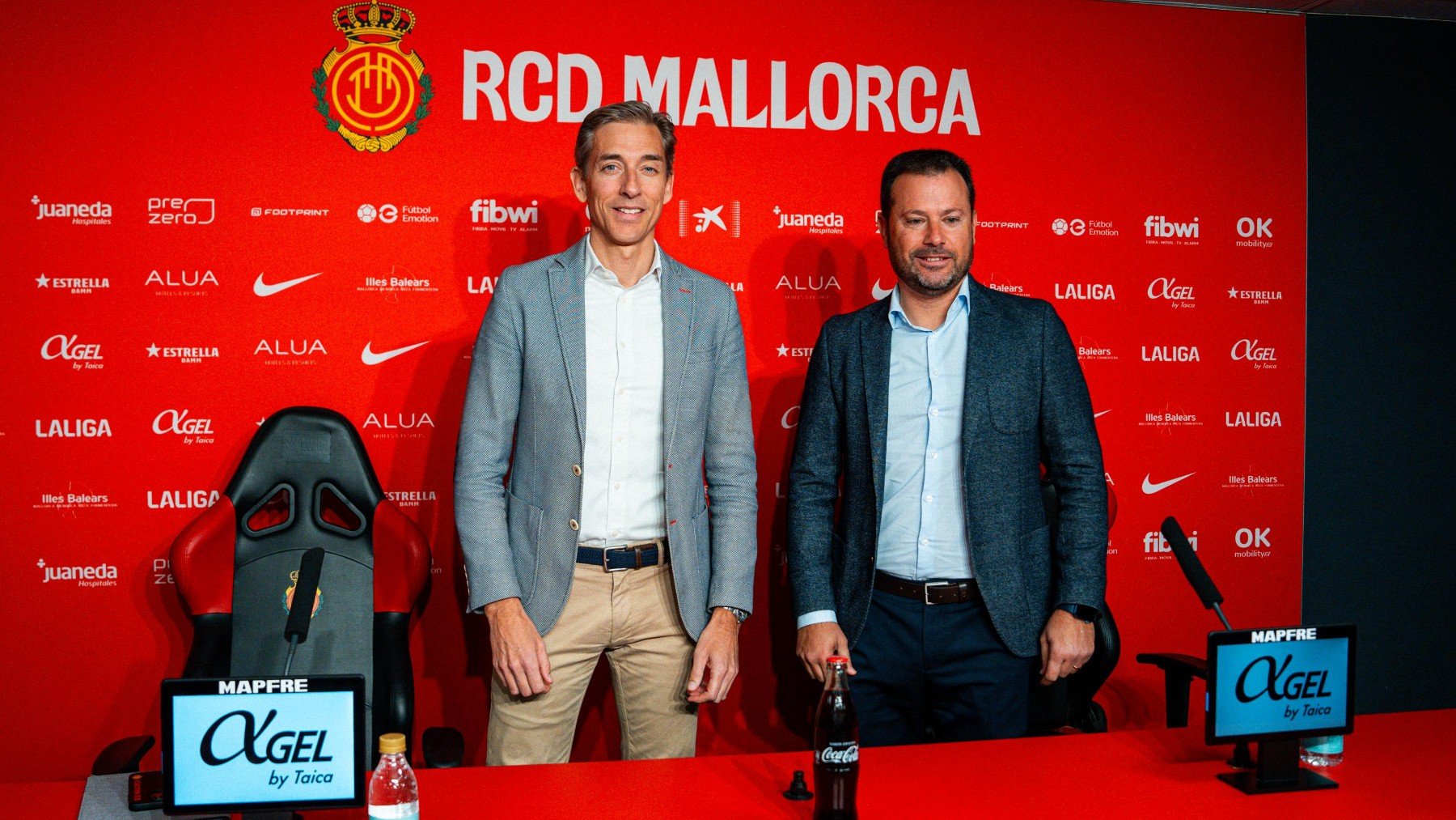 Alfonso Díaz y Pablo Ortells, en una rueda de prensa.