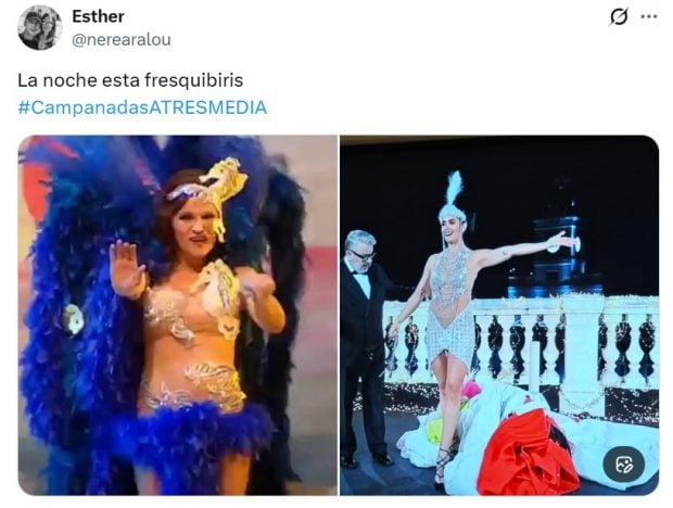 Uno de los memes del vestido de Cristina Pedroche (X).