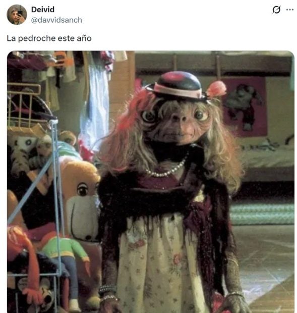 Uno de los memes del vestido de Cristina Pedroche (X).