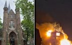 Queman una iglesia en Amsterdam en una terrorífica Nochevieja en Países Bajos: 2 muertos y 250 detenidos