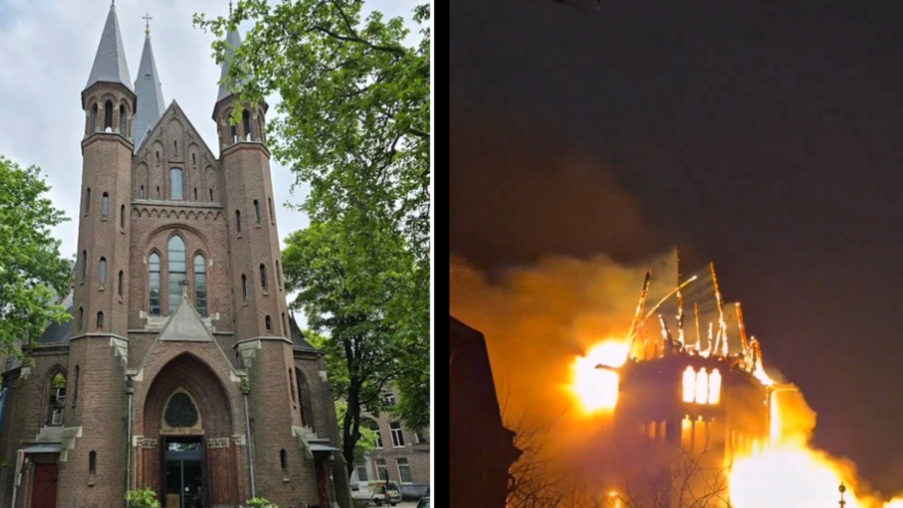 Queman una iglesia en Ámsterdam en una terrorífica Nochevieja en Países Bajos: 2 muertos y 250 detenidos