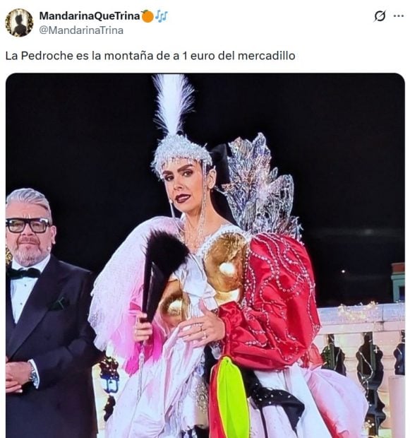 Uno de los memes del vestido de Cristina Pedroche (X).