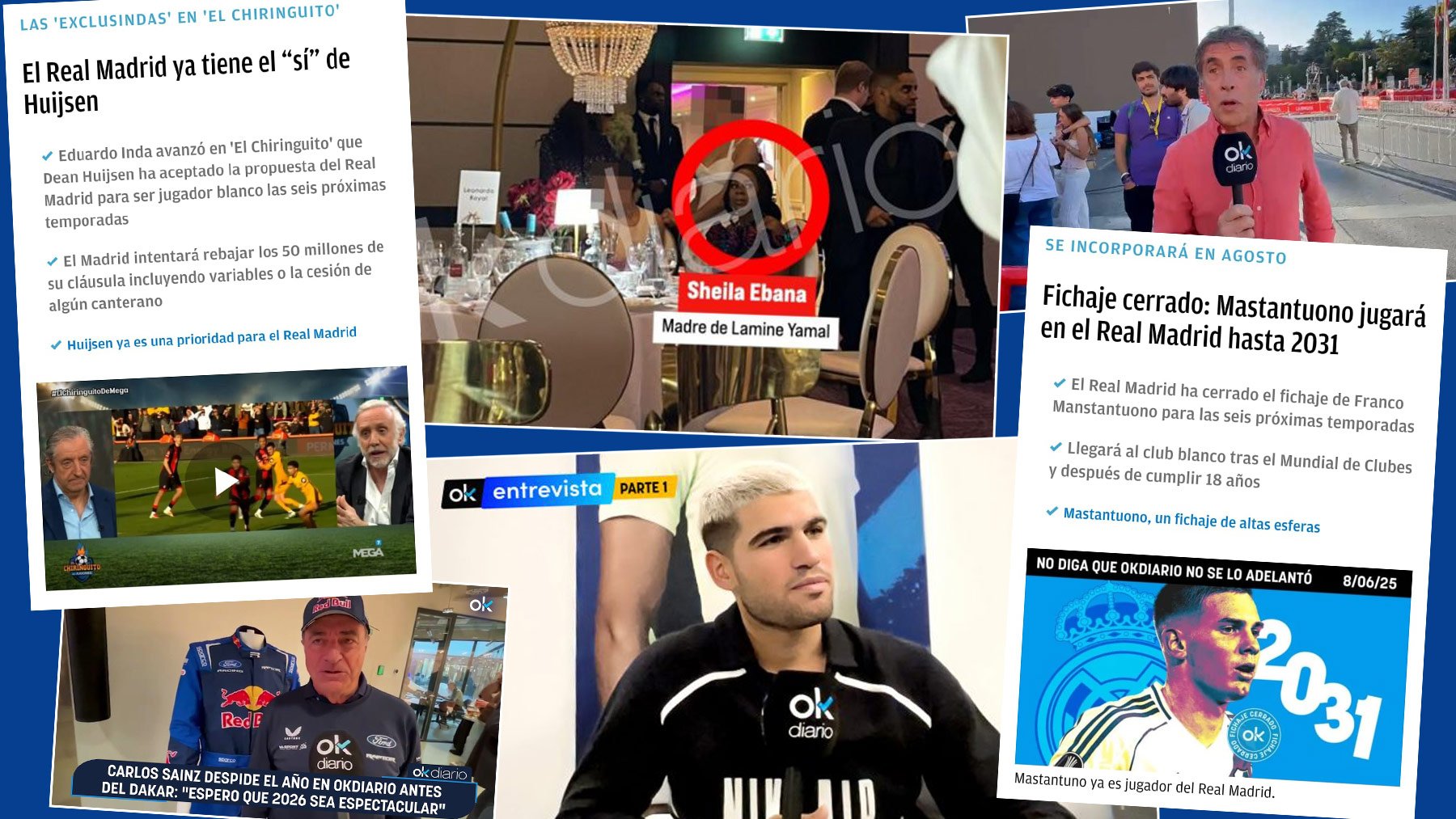 OKDIARIO destapó el fiasco de la madre de Lamine y adelantó dos fichajes del Real Madrid en 2025