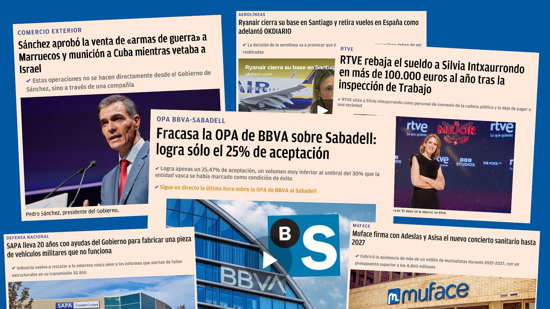 Las exclusivas económicas de OKDIARIO que destaparon el fracaso del BBVA, el fraude de Intxaurrondo y los negocios de Sánchez con Cuba