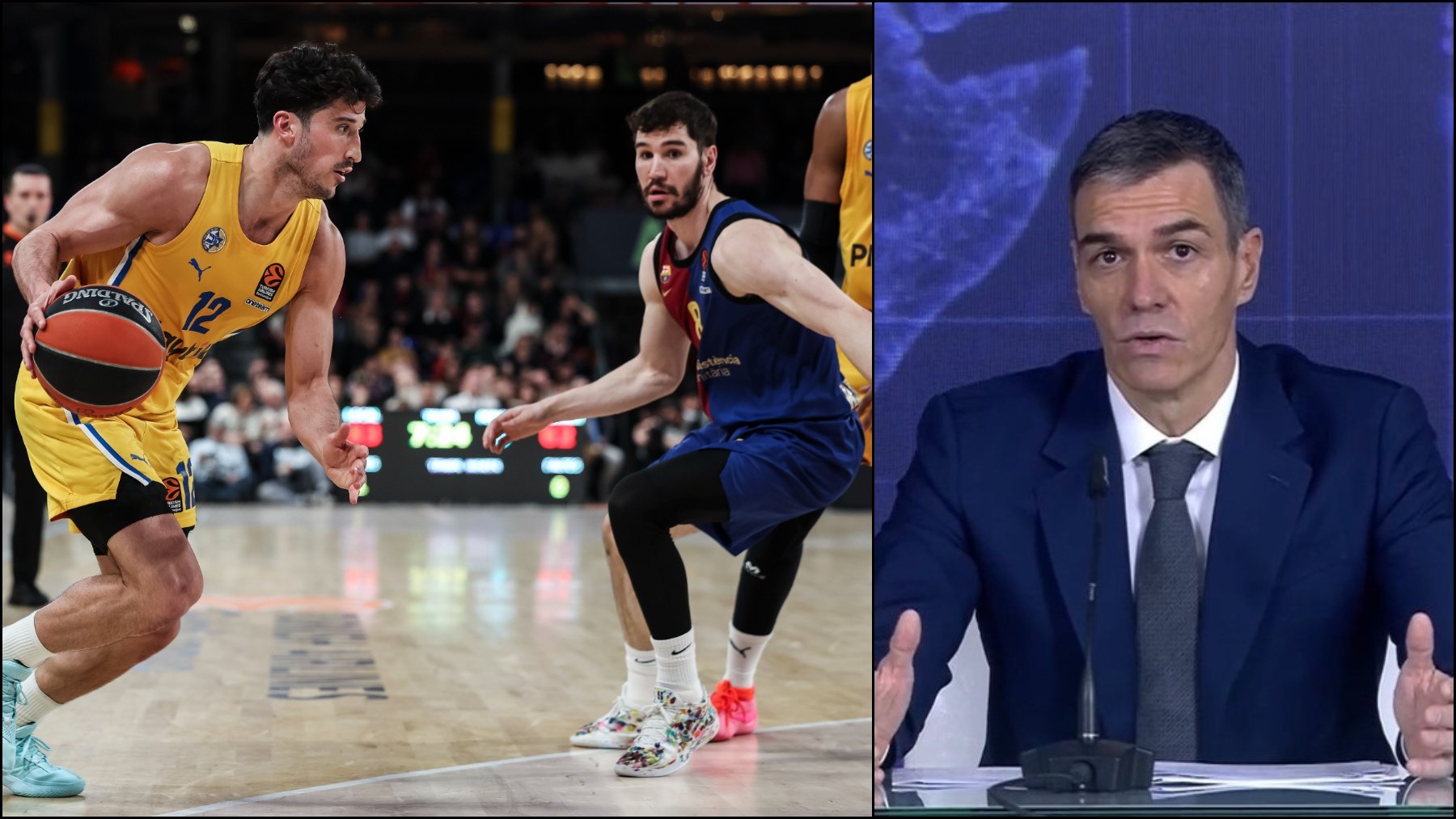 Los socios de Sánchez ansían suspender el Barcelona-Maccabi Tel Aviv del Día de Reyes