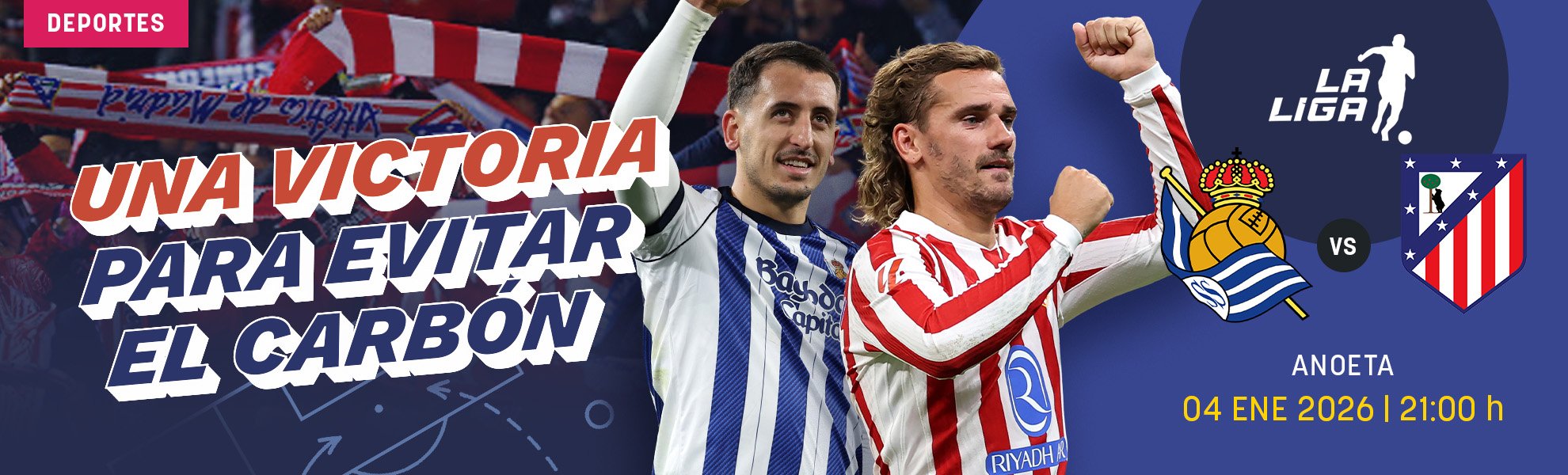 Real Sociedad-Atlético: ganar para evitar el carbón