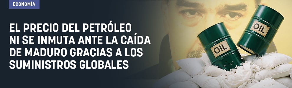 El precio del petróleo ni se inmuta ante la caída de Maduro gracias a los suministros globales
