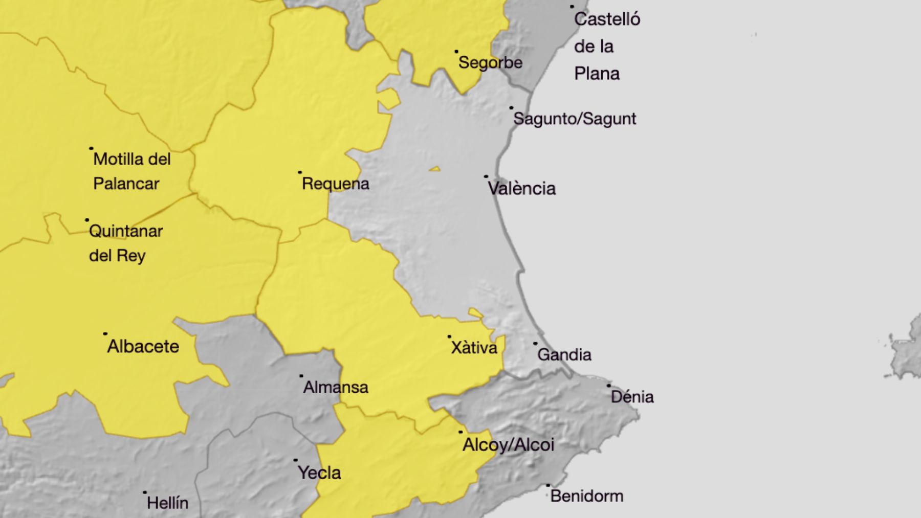 La AEMET avisa sobre la nieve en la noche de Reyes: ¿dónde nevará en la Comunidad Valenciana?