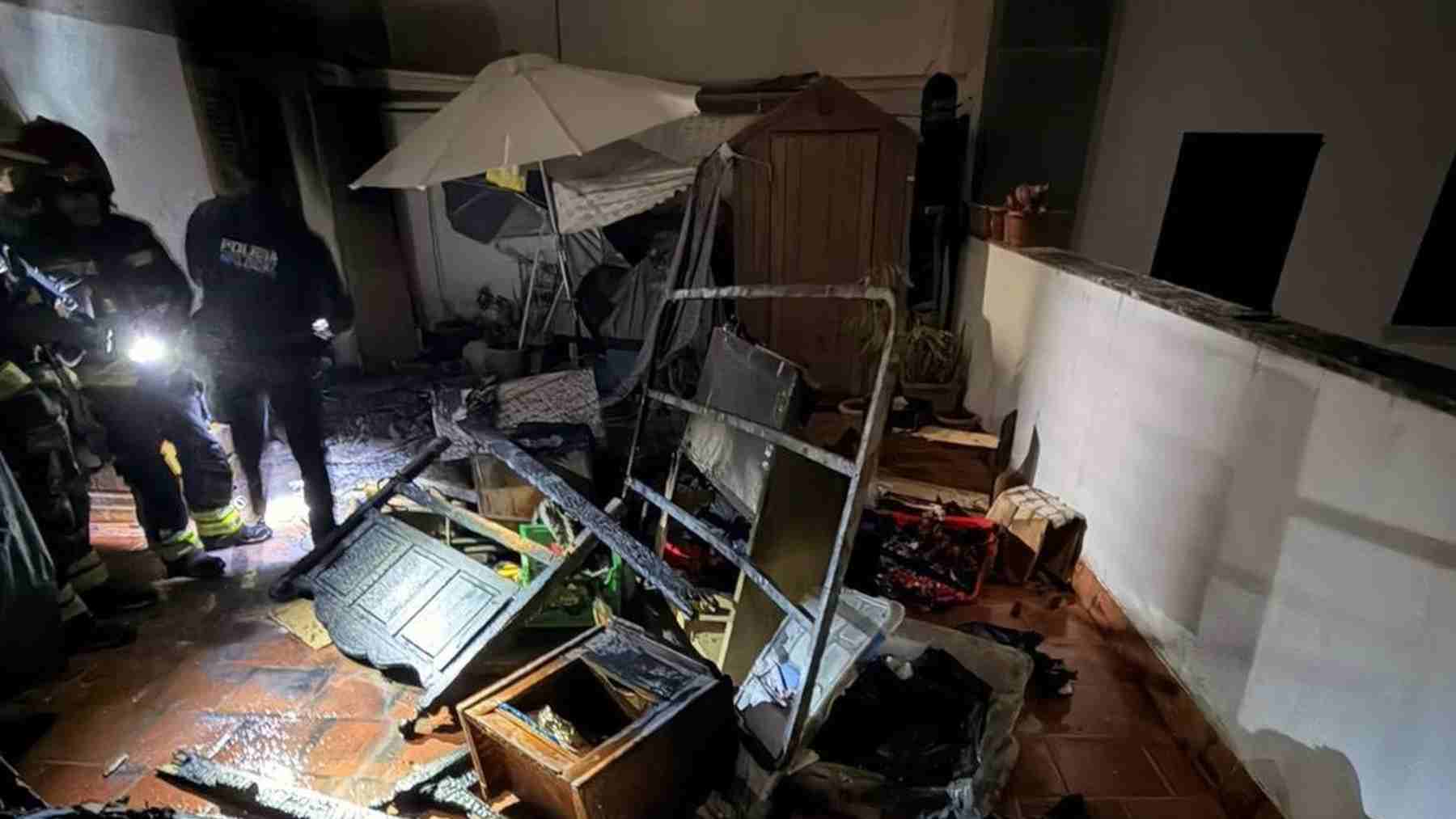 Un incendio por una calefacción doméstica deja ocho heridos en el pueblo mallorquín de Alcúdia