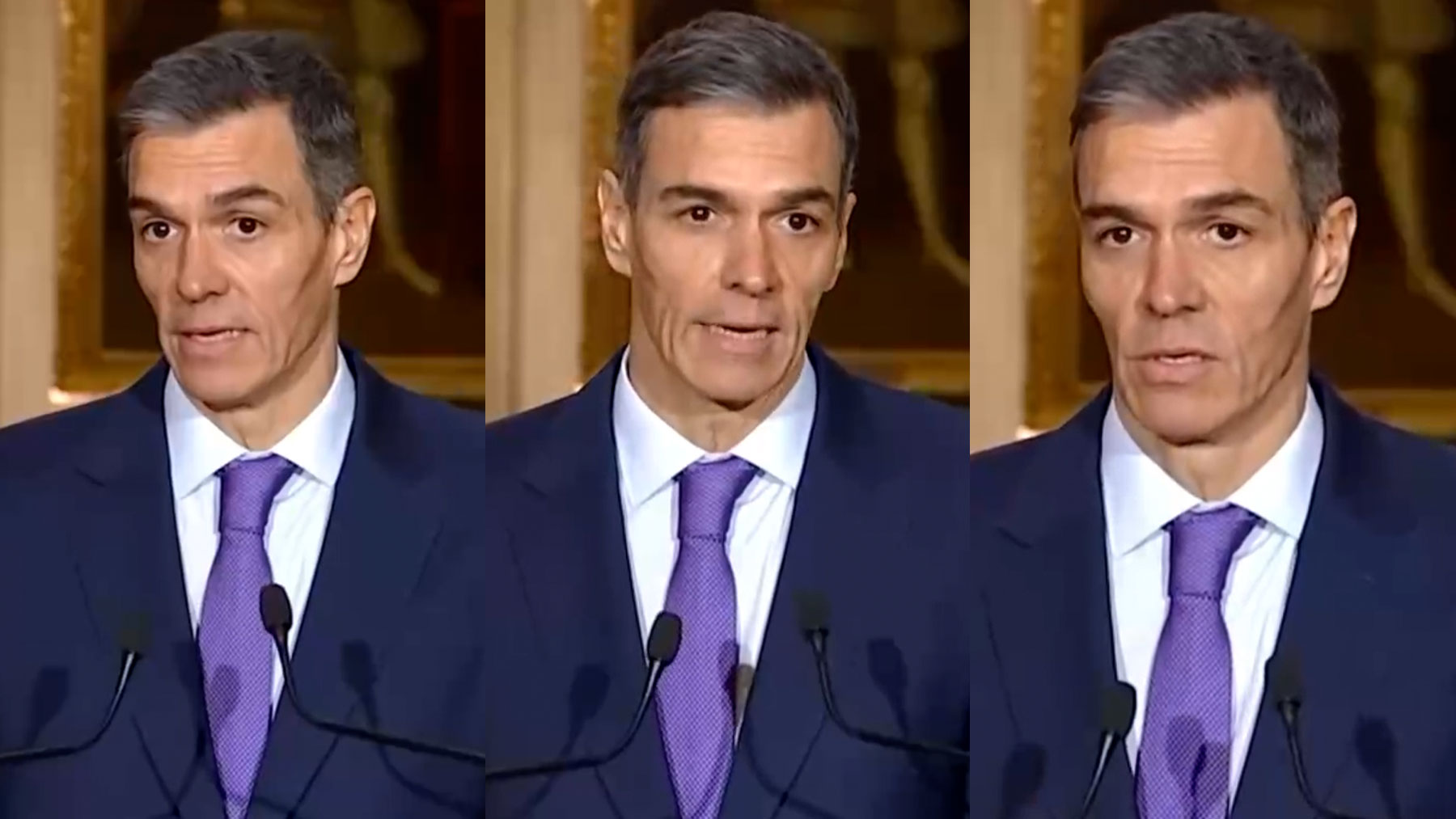 El rostro de Pedro Sánchez es cada vez más cadavérico pese a sus largas vacaciones de Navidad