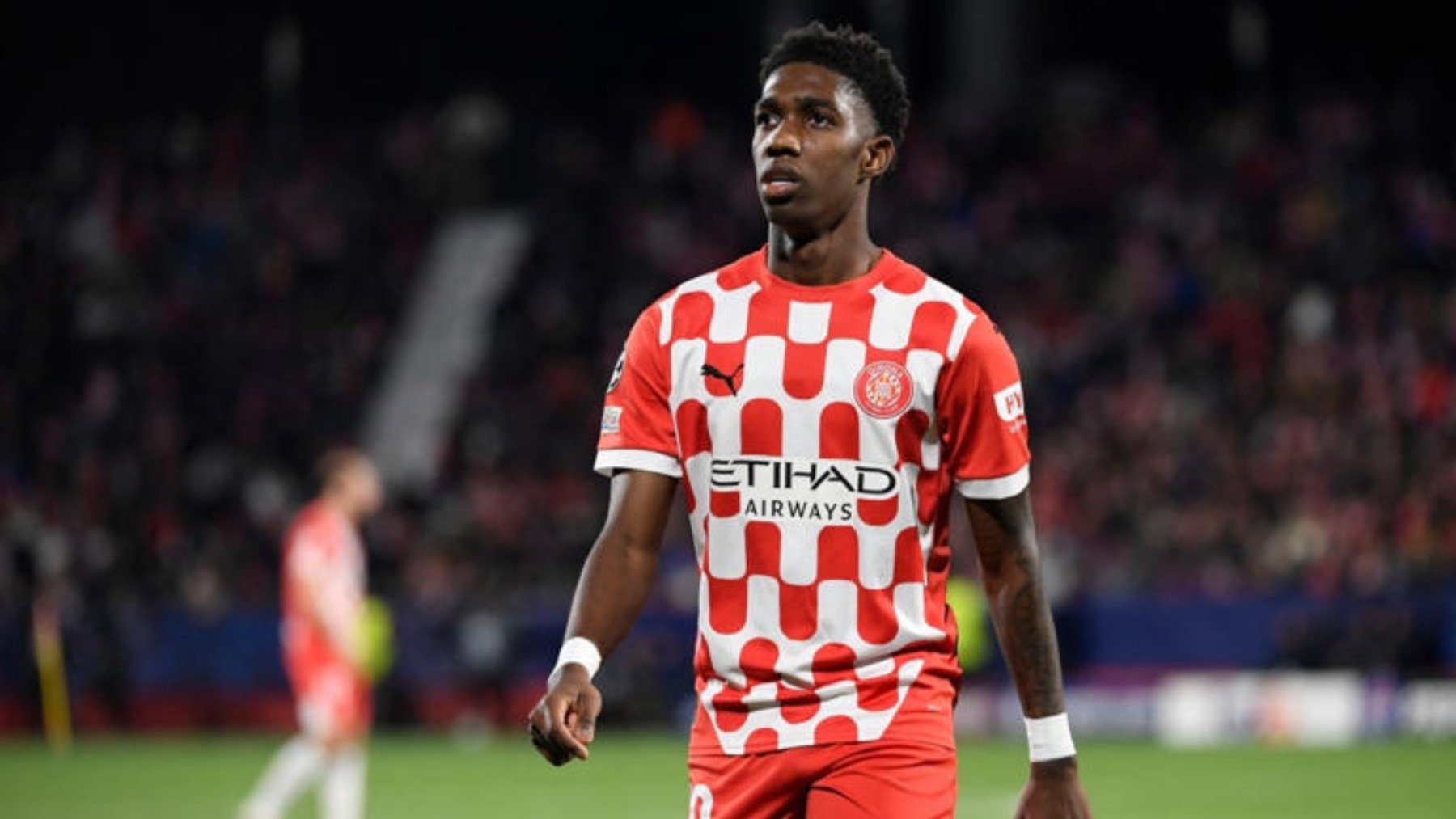 Asprilla, con el Girona.