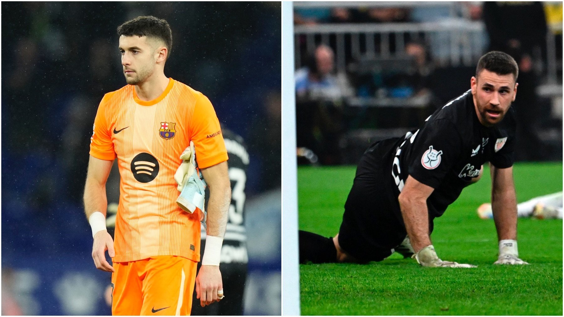 Joan García y Unai Simón. (EFE)