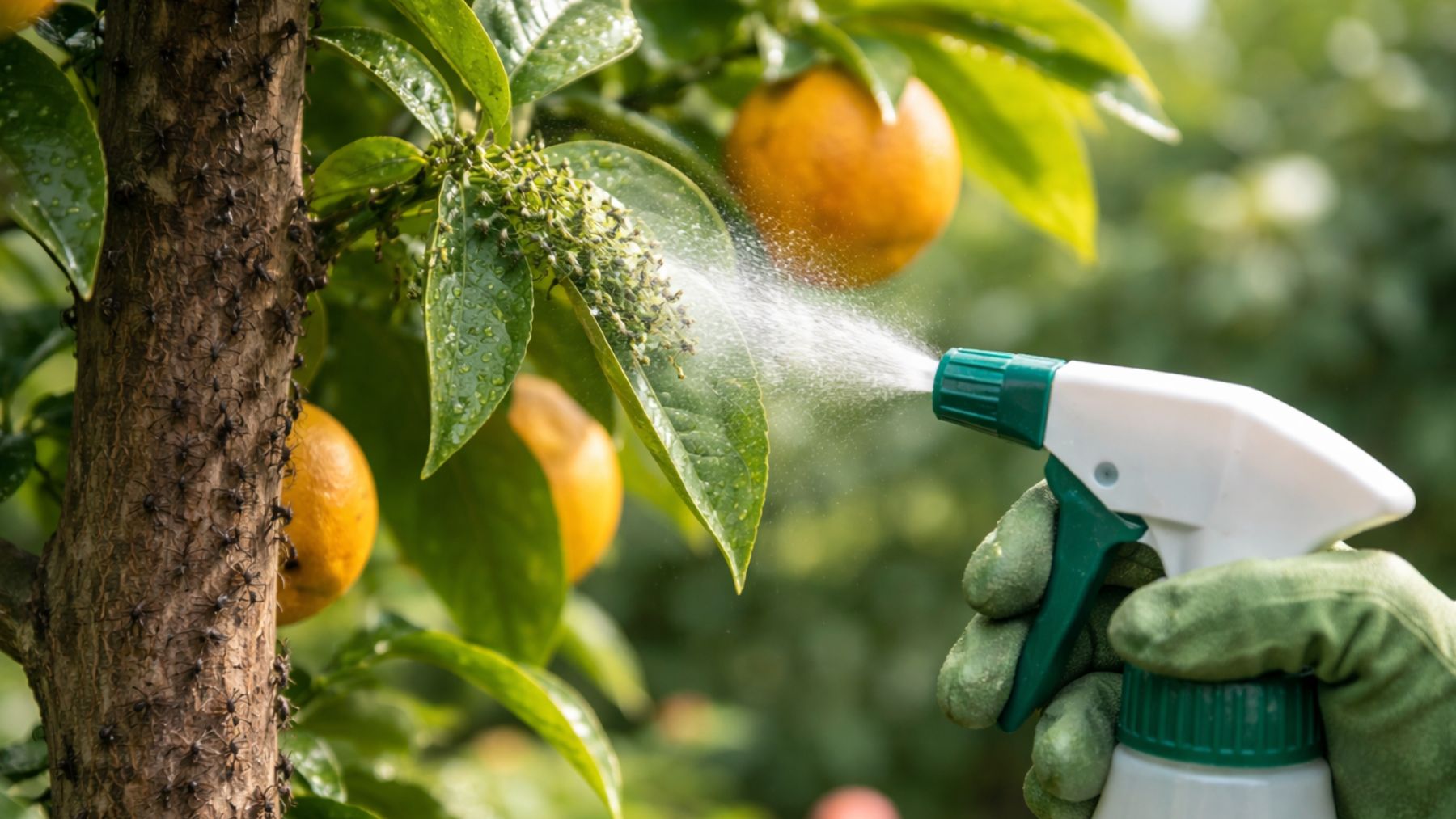 Si ves hormigas haciendo esto en tus árboles frutales, ponte manos a la obra: pueden arruinar tu jardín