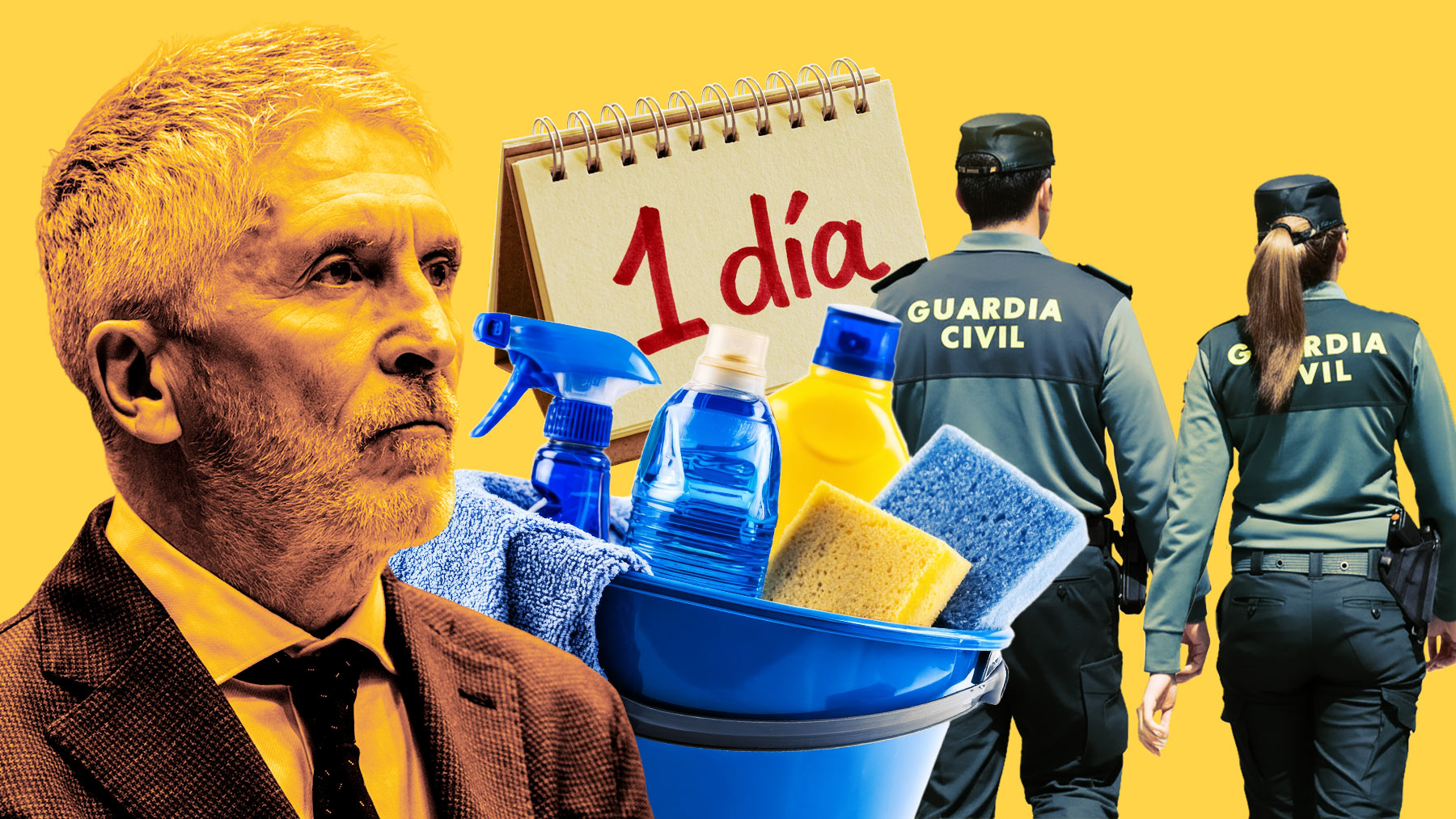 Marlaska recorta de cinco días a sólo uno la limpieza de los cuarteles de la Guardia Civil