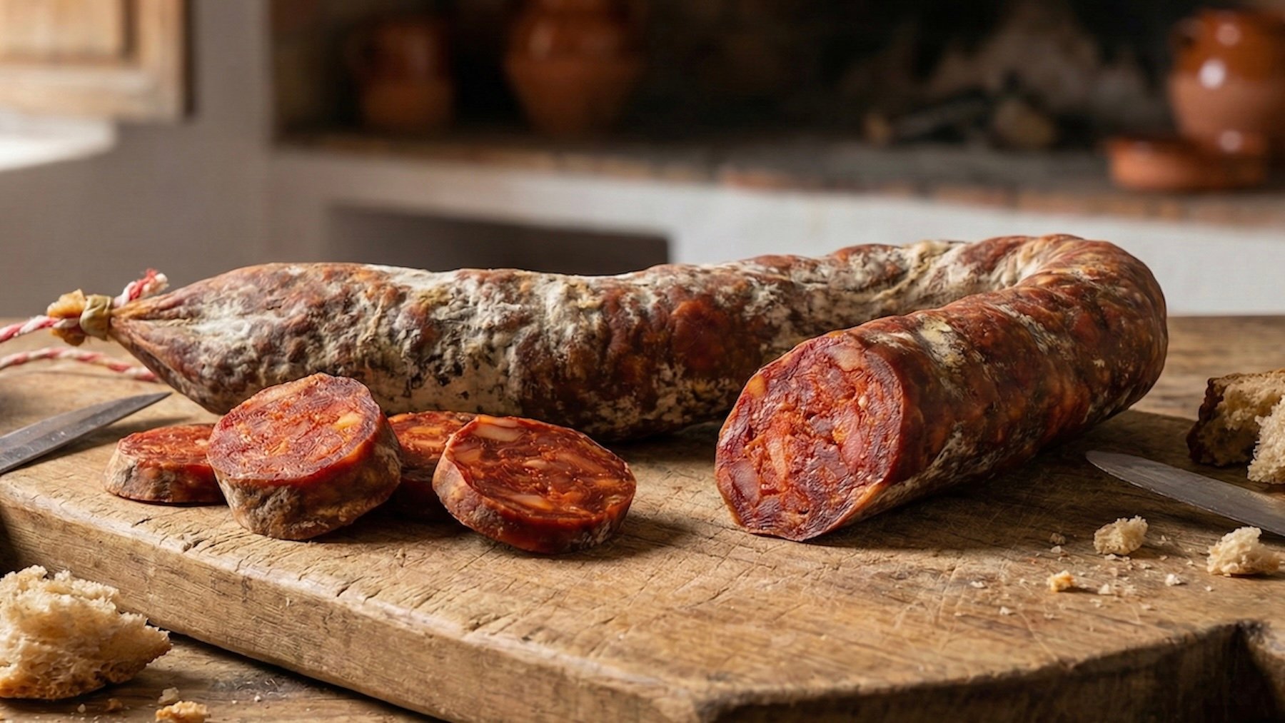 Recreación de un chorizo.