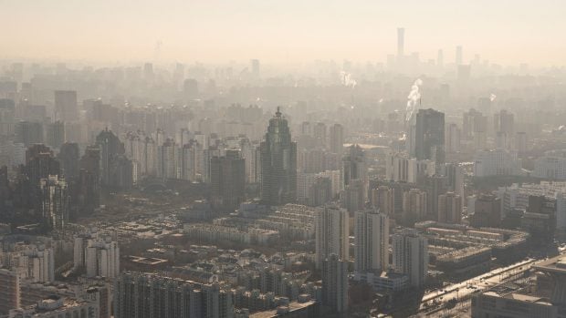 Contaminaci&oacute;n sobre Pek&iacute;n. 