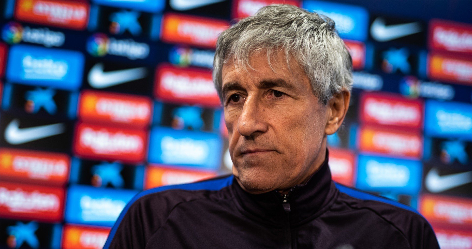 Quique Setién en su etapa como entrenador del FC Barcelona. (Europa Press)