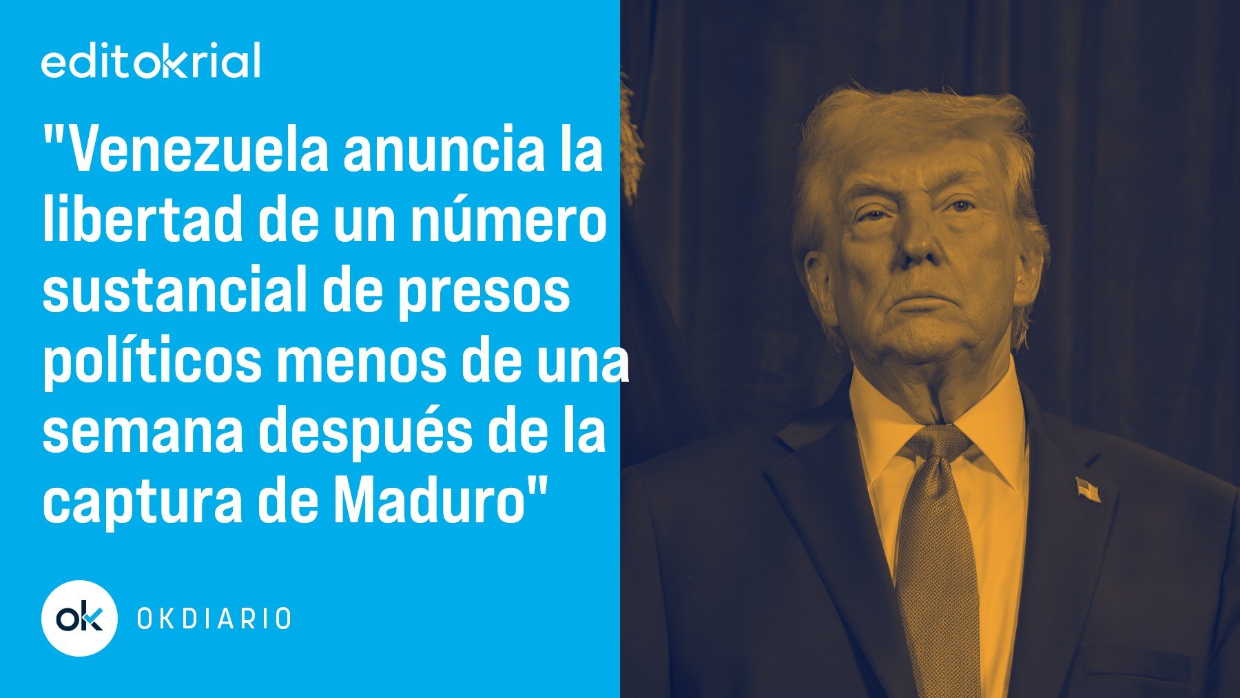 Trump es un ‘tirano’, pero Maduro está en prisión y los presos políticos salen a la calle