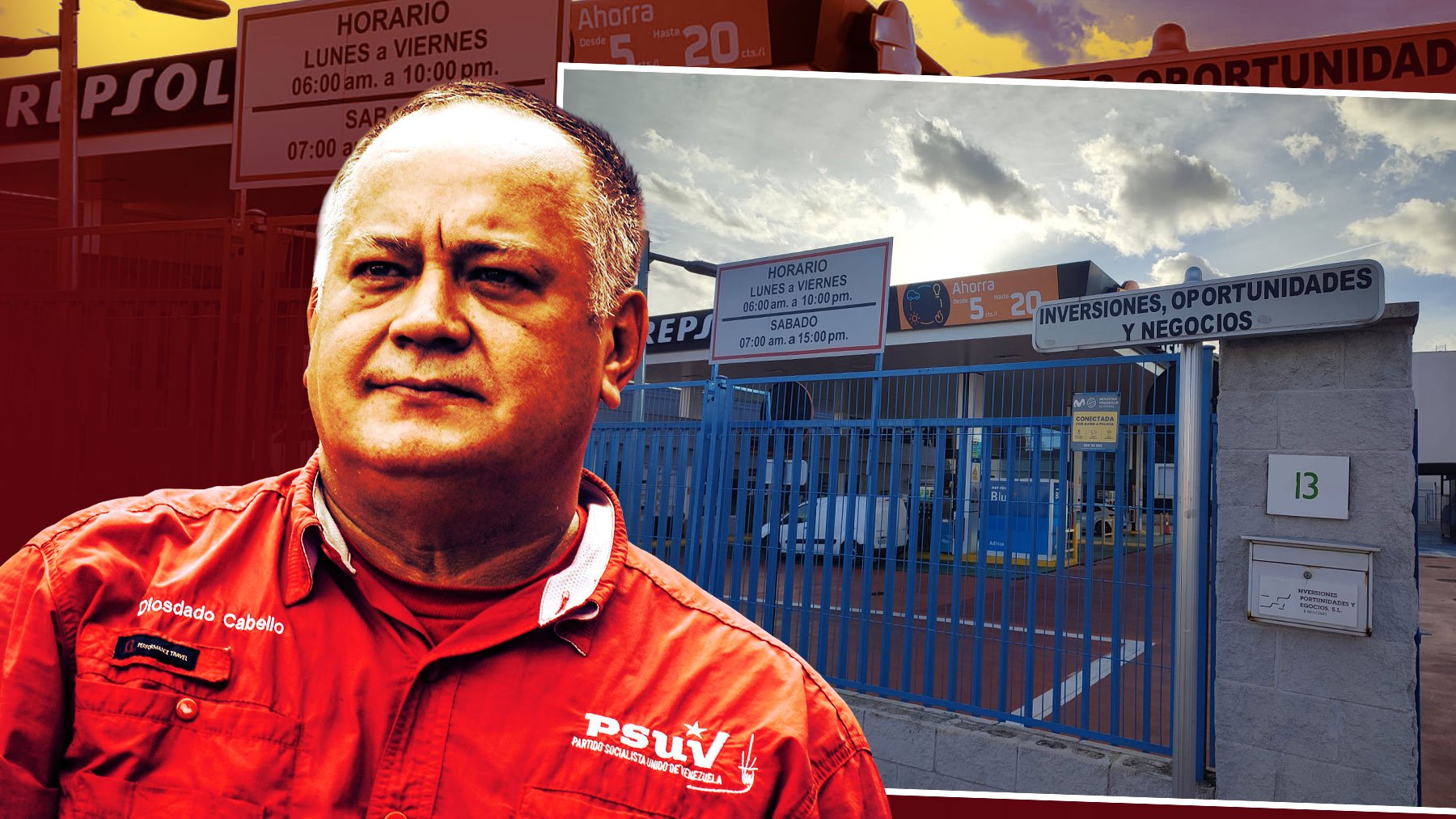 Ésta es la gasolinera en Madrid del primo de Diosdado Cabello que factura 3,5 millones al año