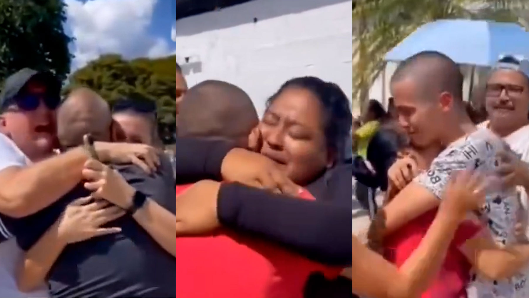 El reencuentro de los torturados venezolanos con sus familias tras ser liberados del Helicoide: ¡Gracias Dios!