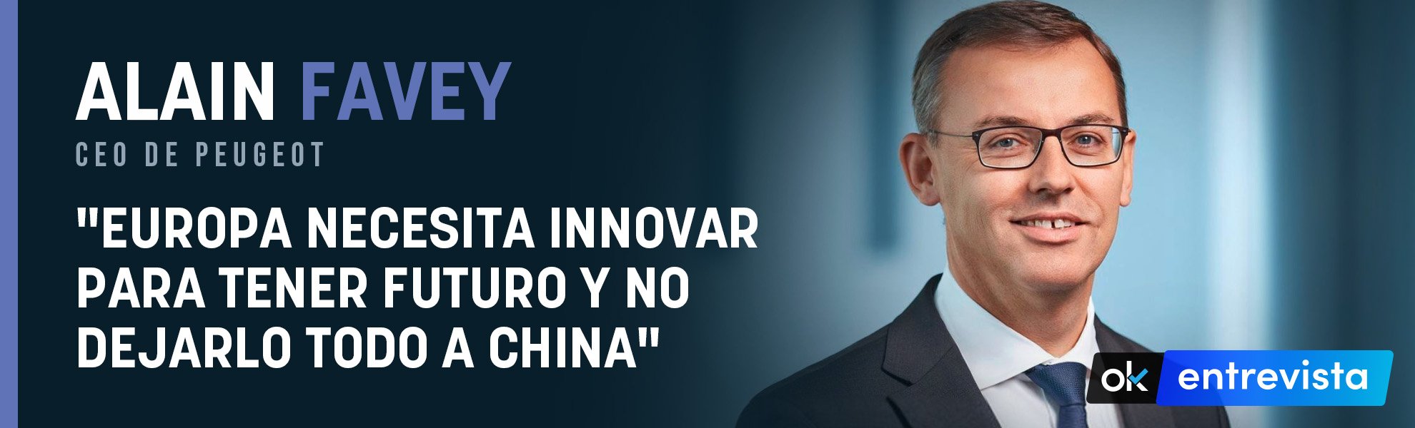 Alain Favey, CEO de Peugeot: Europa necesita innovar para tener futuro y no dejarlo todo a China