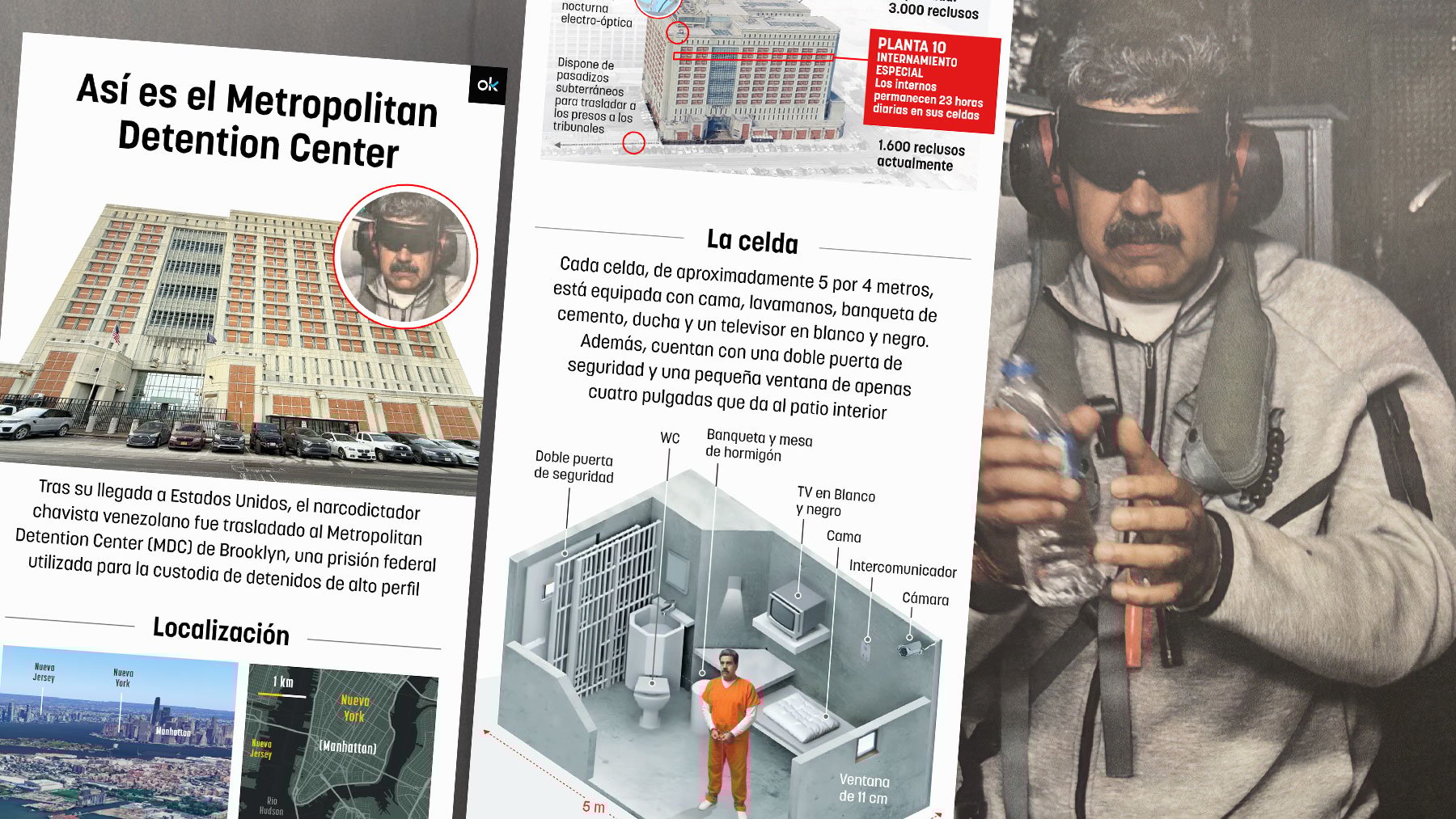 La cárcel donde está el narcodictador Nicolás Maduro por dentro: celdas, vida diario y quién está allí