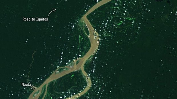 Tala de bosques tropicales en Per&uacute; (1995-2020). (Foto:ESA).
