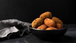 Croquetas, comida, truco