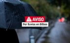 Aviso por lluvias en Bilbao.