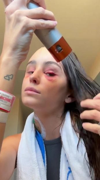 Marina Romero en el hospital. (Instagram)