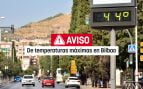 Aviso por temperaturas máximas en Bilbao.