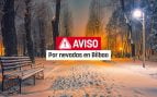 Aviso por nevadas en Bilbao.