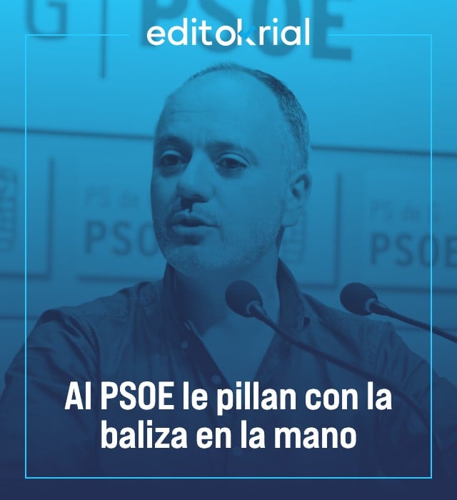 Al PSOE le pillan con la baliza en la mano