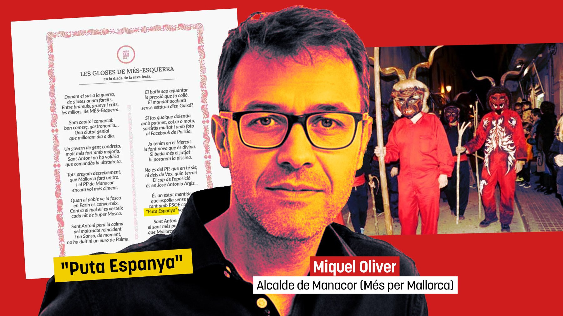 Los separatistas de un pueblo de Mallorca celebran su fiesta más emblemática al grito de Puta España