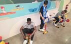 Los jugadores del Málaga CF y del Unicaja inauguran un minigimnasio para los niños ingresados en el Hospital Quirónsalud Málaga