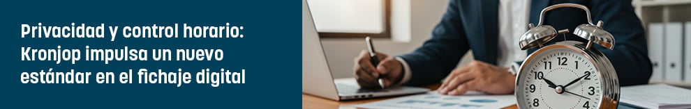 Privacidad y control horario: Kronjop impulsa un nuevo estándar en el fichaje digital