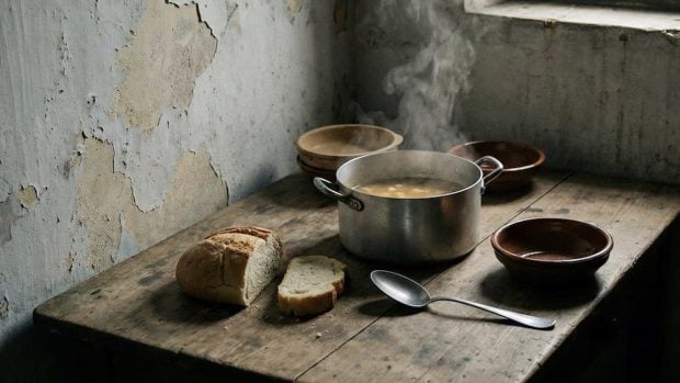 Sopa, posguerra, alimentos