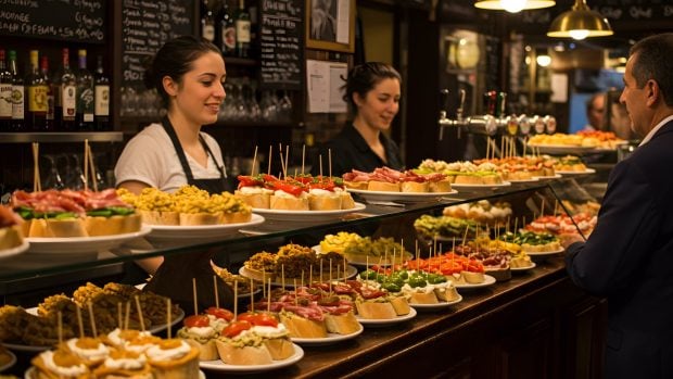 tapas en bar
