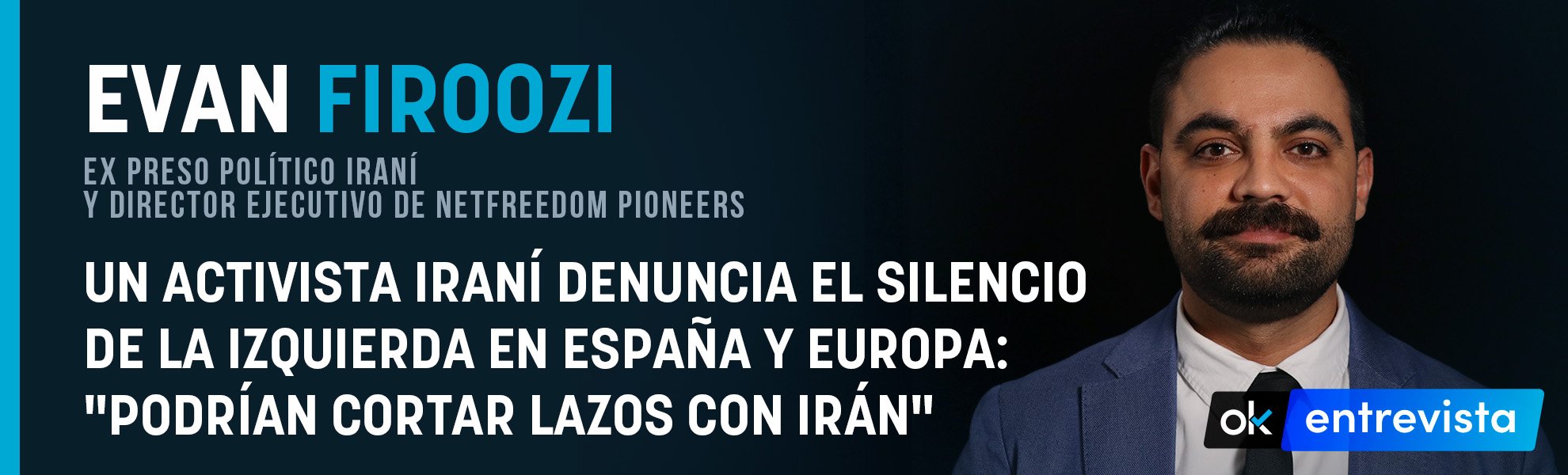 Un activista iraní denuncia el silencio de la izquierda en España y Europa: Podrían cortar lazos con Irán